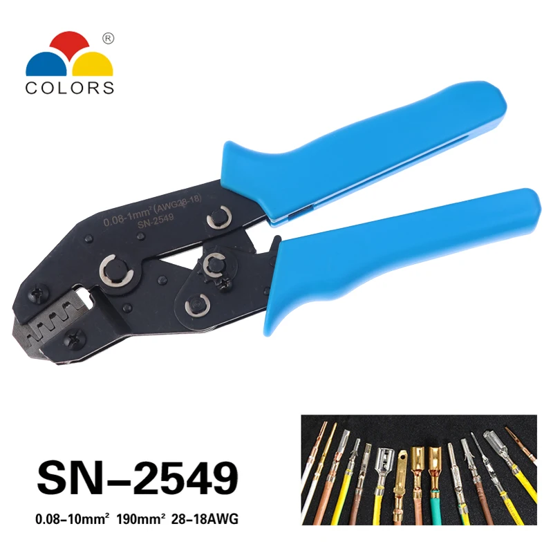 COLORS Crimping Tool sn-2549 Stripper Crimper Pliers Wire Cable Tools Cutter Crimp Cutters Alicate Plier Set Crimpatrice sn 2549
COLORS Crimping Tool sn-2549 Stripper Crimper Pliers Wire Cable Tools Cutter Crimp Cutters Alicate Plier Set Crimpatrice sn 2549