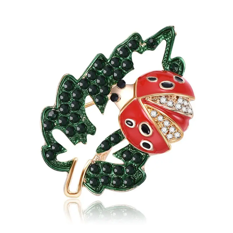 Free delivery 1pc Insect Leaf Brooch Ladybird Decorative Charms Jewelry Badge Banquet Scarf Pins Banquet Oranment
Free delivery 1pc Insect Leaf Brooch Ladybird Decorative Charms Jewelry Badge Banquet Scarf Pins Banquet Oranment