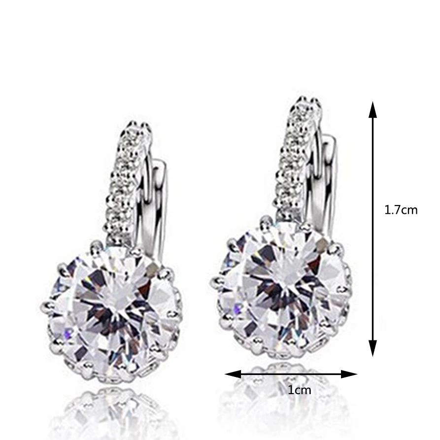 Korean Super Flash Transparent Zircon Stud Earrings For Women Classic Wild Earring Earings Jewelry Earing Brincos Wholesale J12
Korean Super Flash Transparent Zircon Stud Earrings For Women Classic Wild Earring Earings Jewelry Earing Brincos Wholesale J12