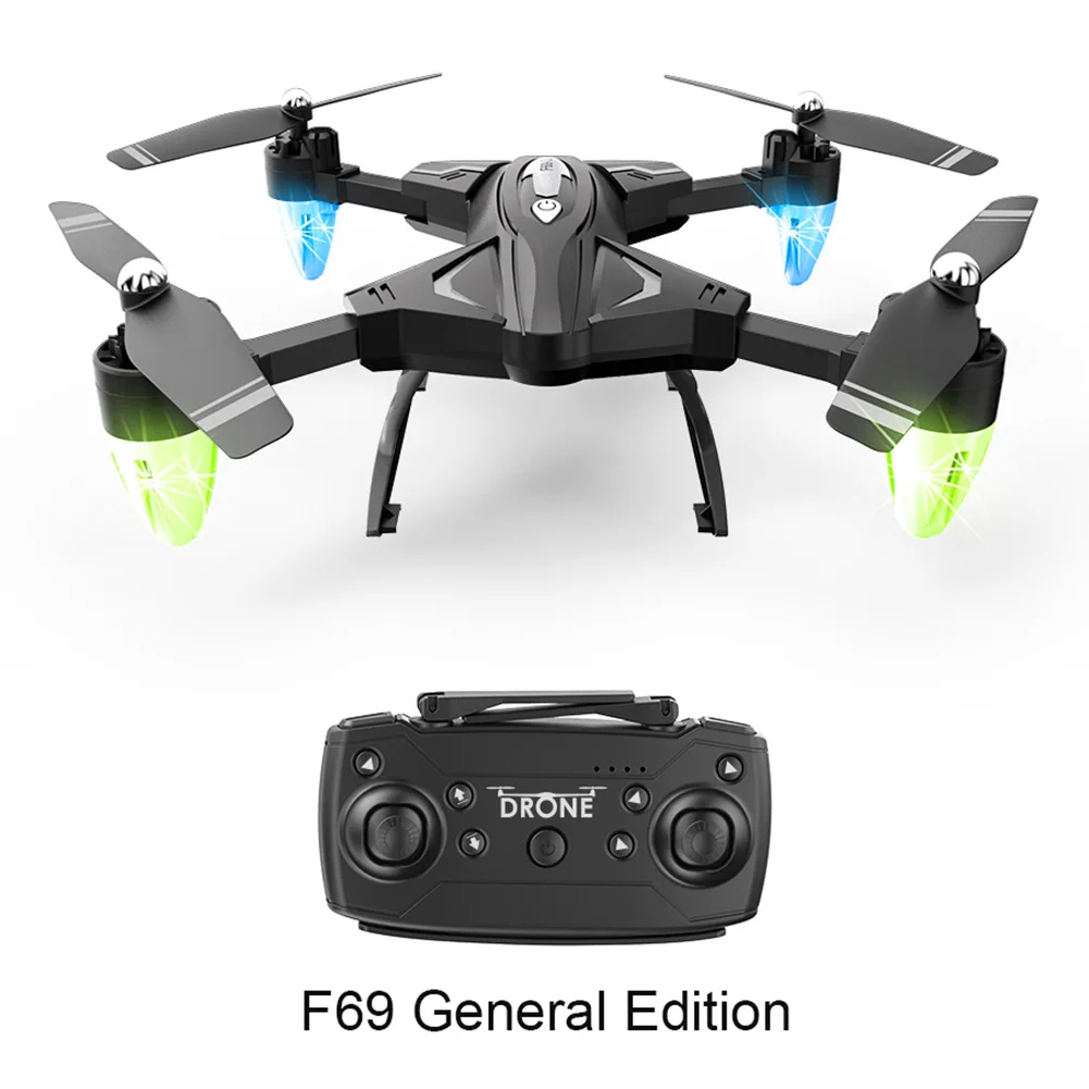 F69 Mini Drone Angle Wide WIFI RC Helicopter Quadcopter FPV Folding HD With Camera High Mode Portable One Key Return Training
F69 Mini Drone Angle Wide WIFI RC Helicopter Quadcopter FPV Folding HD With Camera High Mode Portable One Key Return Training