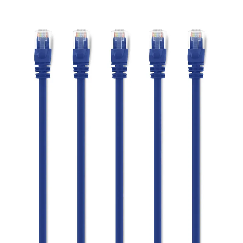 Синий высокоскоростной сетевой кабель 550 мгц 4 фута Cat6 RJ45 Bare Copppsd Ethernet Lan для