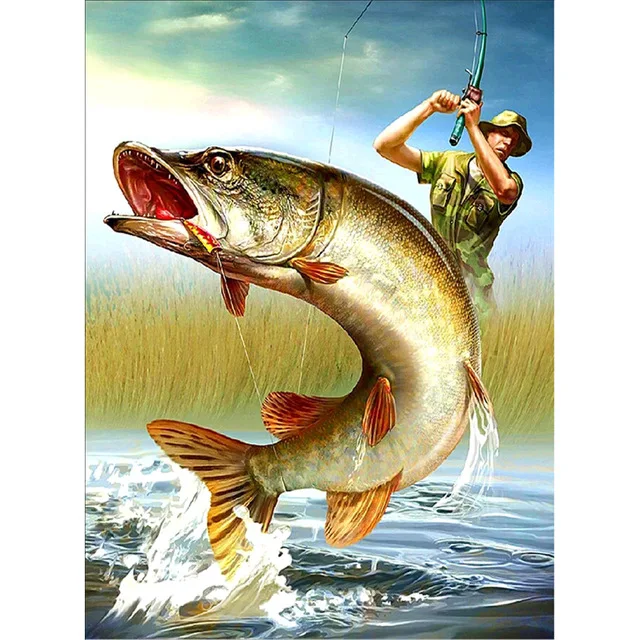 New diamond embroidery 3D fisherman and fish Image diy painting cross stitch rhinestone kits Mosaic home decor crafts
New diamond embroidery 3D fisherman and fish Image diy painting cross stitch rhinestone kits Mosaic home decor crafts