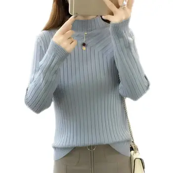 2018 Autumn Winter Women Half Turtleneck New Fashion Sweater Slim Pullovers Full Sleeve Elegant Knitted Sweaters For Female E37
2018 Autumn Winter Women Half Turtleneck New Fashion Sweater Slim Pullovers Full Sleeve Elegant Knitted Sweaters For Female E37