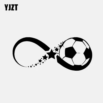 YJZT 14.6CM*6.1CM Star And Soccer Ball Car Sticker Vinyl Decal Love Sport Black/Silver C3-0693
YJZT 14.6CM*6.1CM Star And Soccer Ball Car Sticker Vinyl Decal Love Sport Black/Silver C3-0693