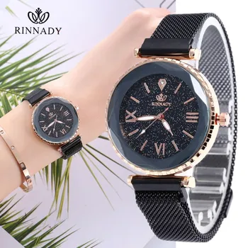 Relogio Feminino Watch Women Mesh Magnet Buckle Starry Sky Watch Casual Luxury Women Geometric Surface Quartz Watch Dropshipping
Relogio Feminino Watch Women Mesh Magnet Buckle Starry Sky Watch Casual Luxury Women Geometric Surface Quartz Watch Dropshipping