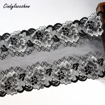 17.5cm 2yds Double Color Nylon Elastic Lace Trim Underwear DIY Clothing Accessories Sewing Lace Applique French Net Lace Fabrics
17.5cm 2yds Double Color Nylon Elastic Lace Trim Underwear DIY Clothing Accessories Sewing Lace Applique French Net Lace Fabrics