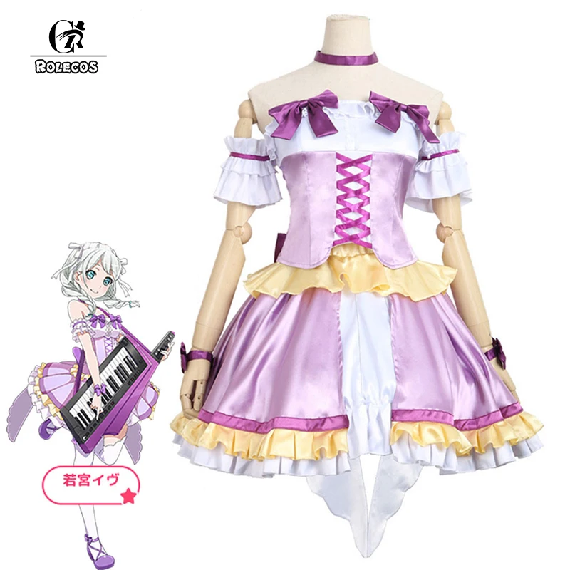 ROLECOS Anime BanG Dream! Cosplay Costumes Pastel*Palettes Wakamiya Eve Costume Purple Dress for Women Cosplay Costume Dress
ROLECOS Anime BanG Dream! Cosplay Costumes Pastel*Palettes Wakamiya Eve Costume Purple Dress for Women Cosplay Costume Dress