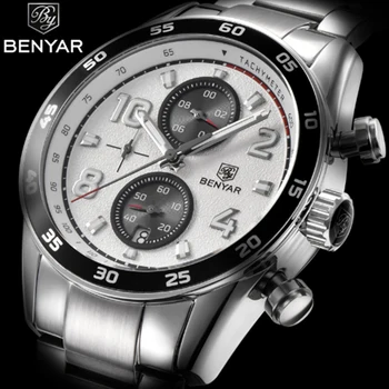 BENYAR 2018 All-steel waterproof quartz watch military men's watch top brand luxury men's sports watch multi-function
BENYAR 2018 All-steel waterproof quartz watch military men's watch top brand luxury men's sports watch multi-function