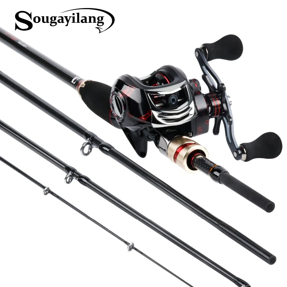 Sougayilang 1.8m 2.1m 4 Sections Fishing Rod and left/right Baitcasting Reel High quality Carbon and Casting Fishing Reel Sets
Sougayilang 1.8m 2.1m 4 Sections Fishing Rod and left/right Baitcasting Reel High quality Carbon and Casting Fishing Reel Sets