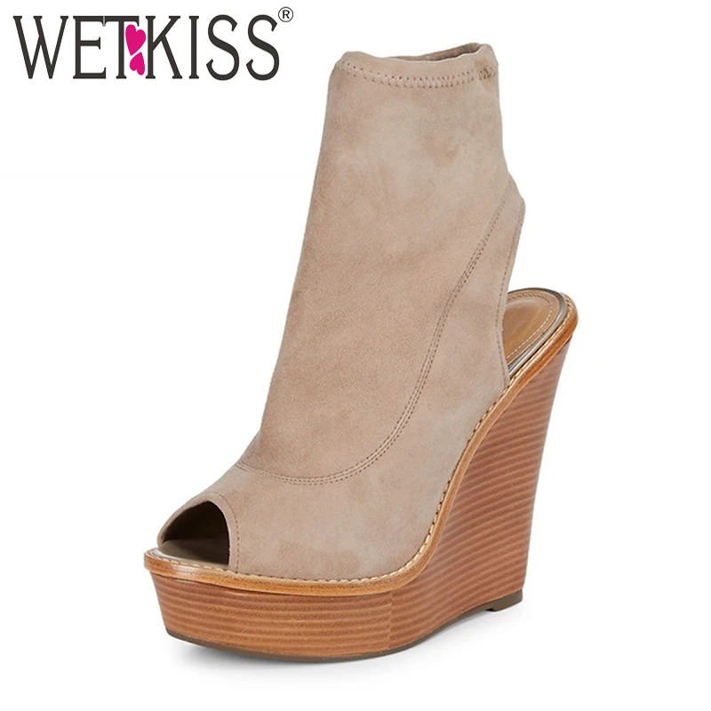 WETKISS 2018 Super High Heels Women Boots Peep Toe Platform Slingback Footwear Summer Fashion Ankle Boots Wedges Female Shoes
WETKISS 2018 Super High Heels Women Boots Peep Toe Platform Slingback Footwear Summer Fashion Ankle Boots Wedges Female Shoes