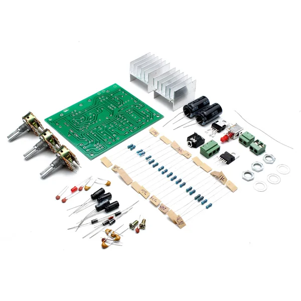 New Arrival 12V 30W DIY TDA2030A Dual Track Power Amplifier Board Kit 75 mm x 90 mm Circuit board size
New Arrival 12V 30W DIY TDA2030A Dual Track Power Amplifier Board Kit 75 mm x 90 mm Circuit board size
