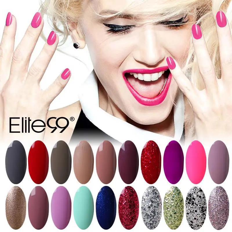 Elite99 7ml LED UV Nail Gel Long Lasting Hot Sale Lacquer DIY Art Colorful Set Lamp Curing | Красота и здоровье