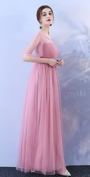 Bridesmaid Long Dress for Wedding Party Korean Version of Woman Dress red bean pink colour
Bridesmaid Long Dress for Wedding Party Korean Version of Woman Dress red bean pink colour
