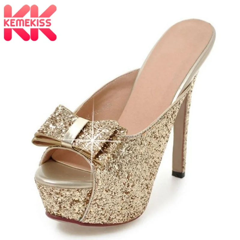 KemeKiss Office Lady High Heel Sandals Bowknot Peep Toe Thin Heel Slipper Beading Sexy Fashion Club Women Footwear Size 32-43
KemeKiss Office Lady High Heel Sandals Bowknot Peep Toe Thin Heel Slipper Beading Sexy Fashion Club Women Footwear Size 32-43