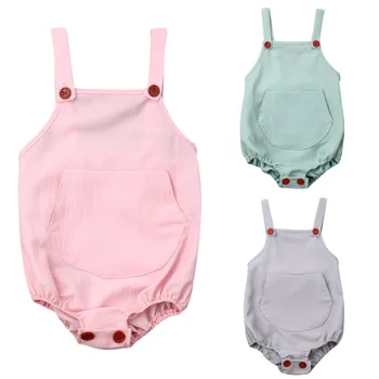 Casual Newborn Infant Baby Boy Girl Sleeveless Backless Pocket Cotton Bodysuit Jumpsuit Playsuit One Pieces Summer Clothes
Casual Newborn Infant Baby Boy Girl Sleeveless Backless Pocket Cotton Bodysuit Jumpsuit Playsuit One Pieces Summer Clothes