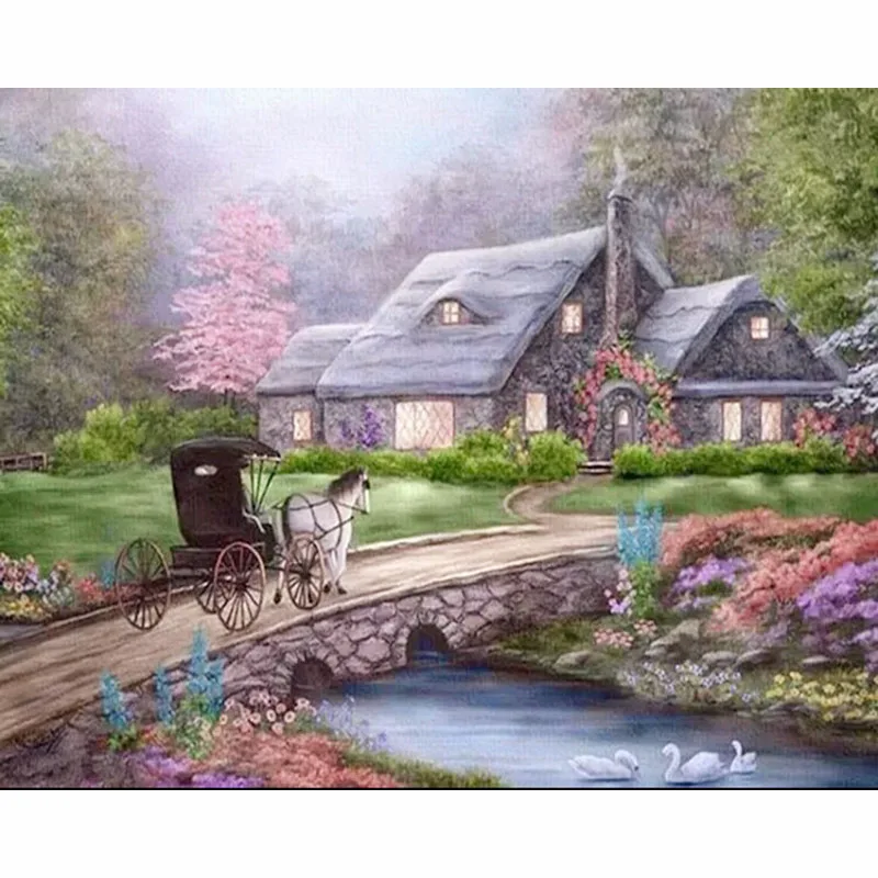 5D DIY Diamond painting Scenery House Full Square/ Round Diamond embroidery Cross stitch Diamond mosaic crystal Wall Painting
5D DIY Diamond painting Scenery House Full Square/ Round Diamond embroidery Cross stitch Diamond mosaic crystal Wall Painting