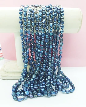 Wholesale 50PCS 6MM Peacock Green Baroque Pearl Necklace 45"
Wholesale 50PCS 6MM Peacock Green Baroque Pearl Necklace 45"