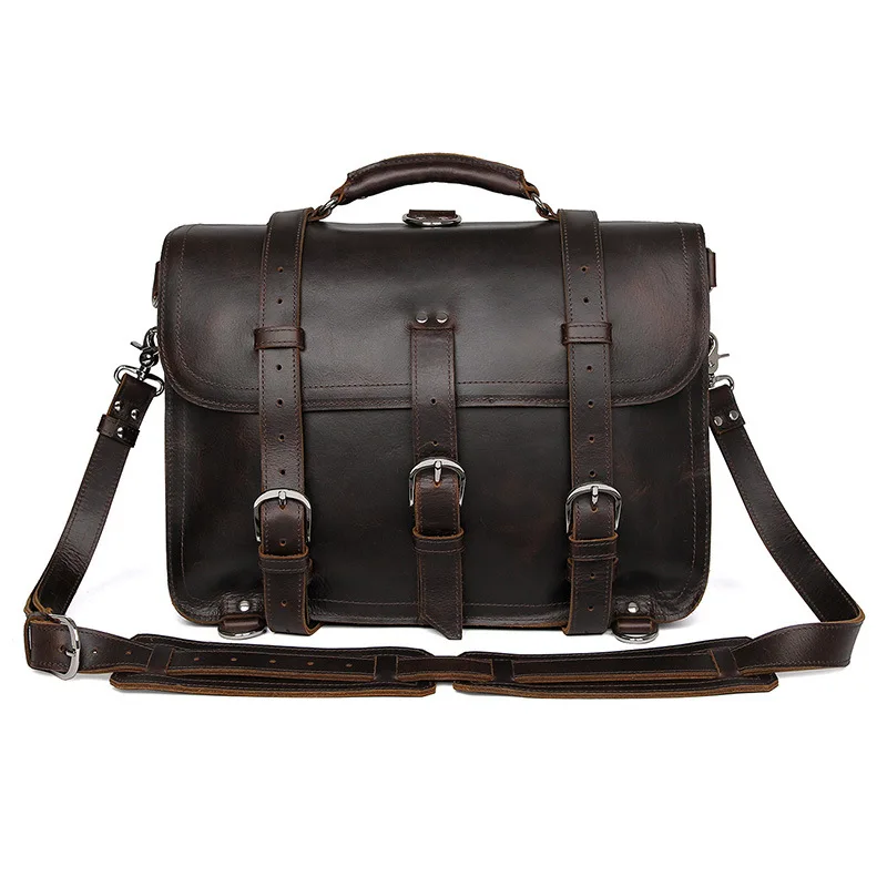 Men's Office Briefcase Thick Durable Cow Leather United Design Large Travel 17" Laptop Shoulder Crossbody Tote Handbags Bags
Men's Office Briefcase Thick Durable Cow Leather United Design Large Travel 17" Laptop Shoulder Crossbody Tote Handbags Bags