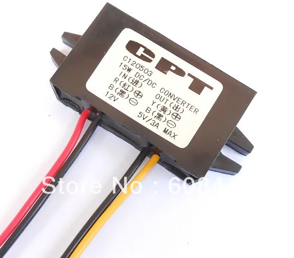 10PCS/Lot Car Power Supply Module DC 12V to 5v 3A Waterproof Interface 12V to 5V DC Step-Down Converter
10PCS/Lot Car Power Supply Module DC 12V to 5v 3A Waterproof Interface 12V to 5V DC Step-Down Converter