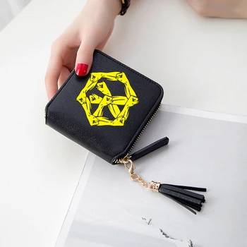 EXO Wallets New Koran 3D Print Tassel wallet The Power Of Music Purses Short Zipper card Fashion Kop fans Bags Women Wallets
EXO Wallets New Koran 3D Print Tassel wallet The Power Of Music Purses Short Zipper card Fashion Kop fans Bags Women Wallets