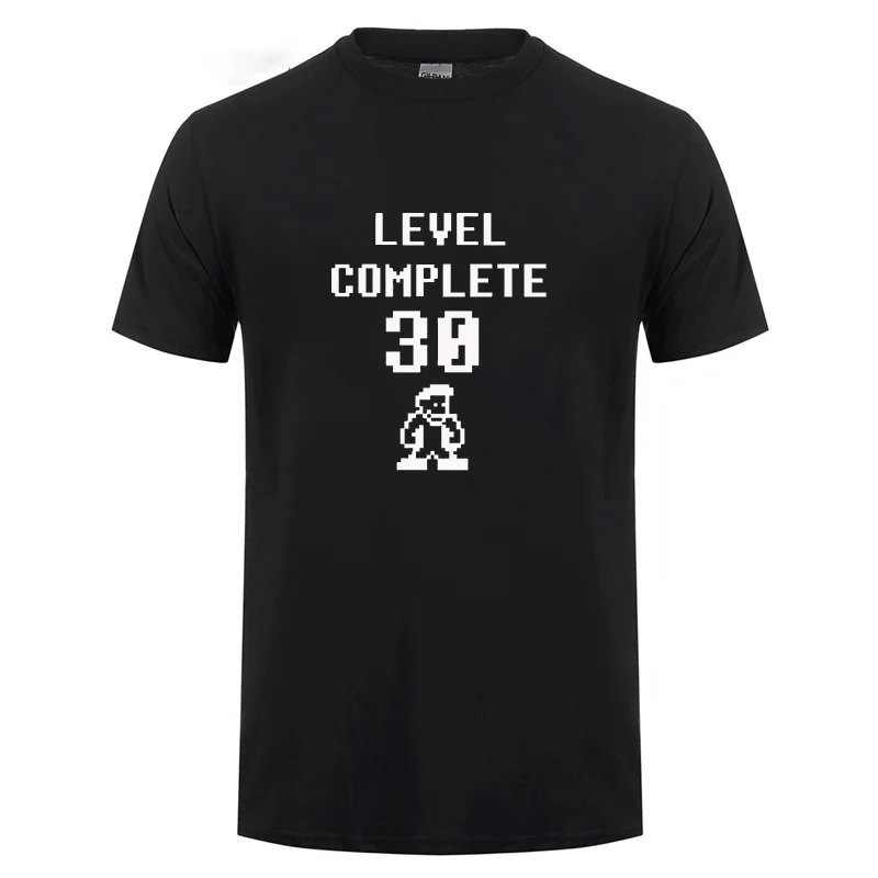 30 Years Old Level Complete 30 T-Shirt Funny Birthday Gift For Men Husband Boyfriend Summer Short Sleeve O Neck Cotton T Shirt
30 Years Old Level Complete 30 T-Shirt Funny Birthday Gift For Men Husband Boyfriend Summer Short Sleeve O Neck Cotton T Shirt