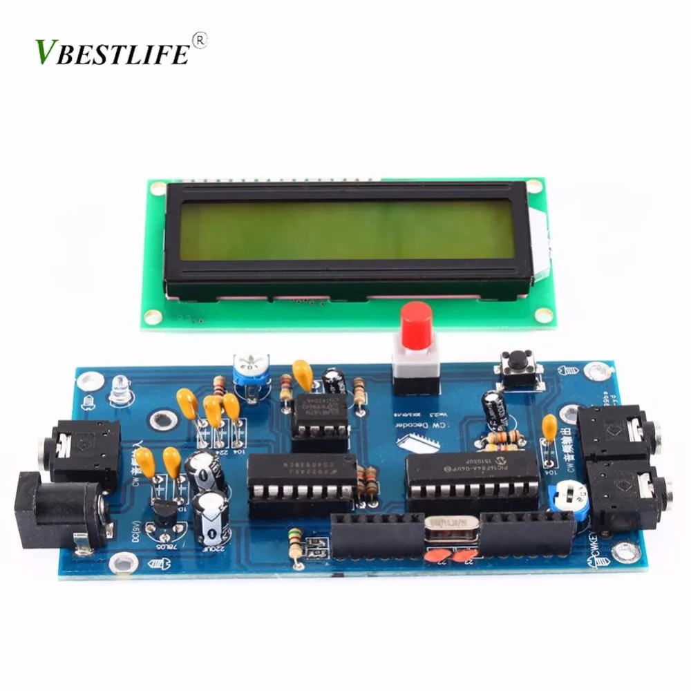 Ham Radio Essential CW Decoder Morse Code Reader Morse Code Translator Ham Radio Accessory DC7-12V/500mA LCD Display
Ham Radio Essential CW Decoder Morse Code Reader Morse Code Translator Ham Radio Accessory DC7-12V/500mA LCD Display