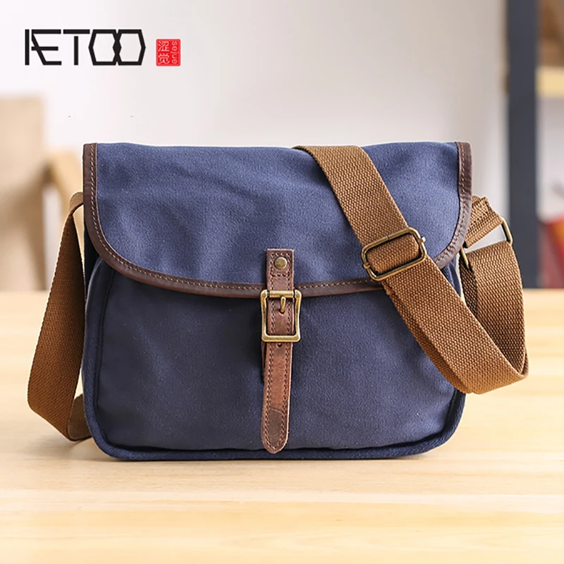 AETOO Canvas Bag Singles shoulder Leisure bag Japanese youth oblique cross bag fashion trend men's bag
AETOO Canvas Bag Singles shoulder Leisure bag Japanese youth oblique cross bag fashion trend men's bag