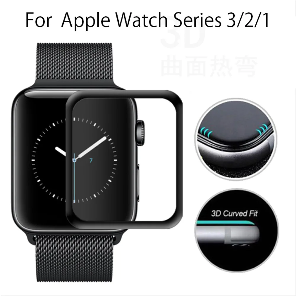 Timethinker 3D Full Covered Tempered Glass Screen Smart Watch Coverage Protector For Apple Watch for i Watch 3/2/1 Genuine
Timethinker 3D Full Covered Tempered Glass Screen Smart Watch Coverage Protector For Apple Watch for i Watch 3/2/1 Genuine