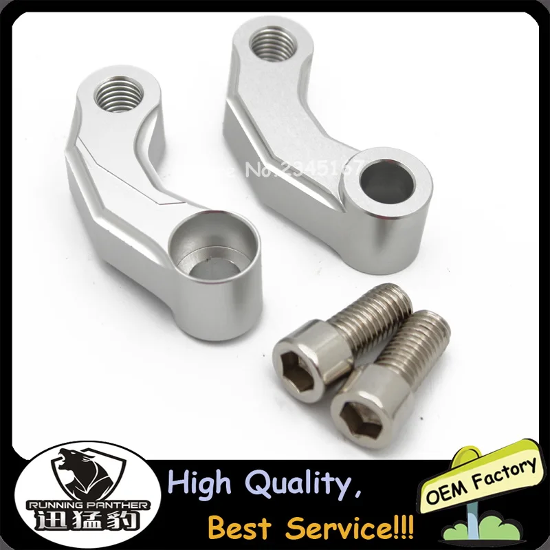 Silver Motorcycle Aluminum Mirrors Riser Extension Brackets Adapter For BMW R1200GS LC / R1200 GS Adventure 2013-2016
Silver Motorcycle Aluminum Mirrors Riser Extension Brackets Adapter For BMW R1200GS LC / R1200 GS Adventure 2013-2016
