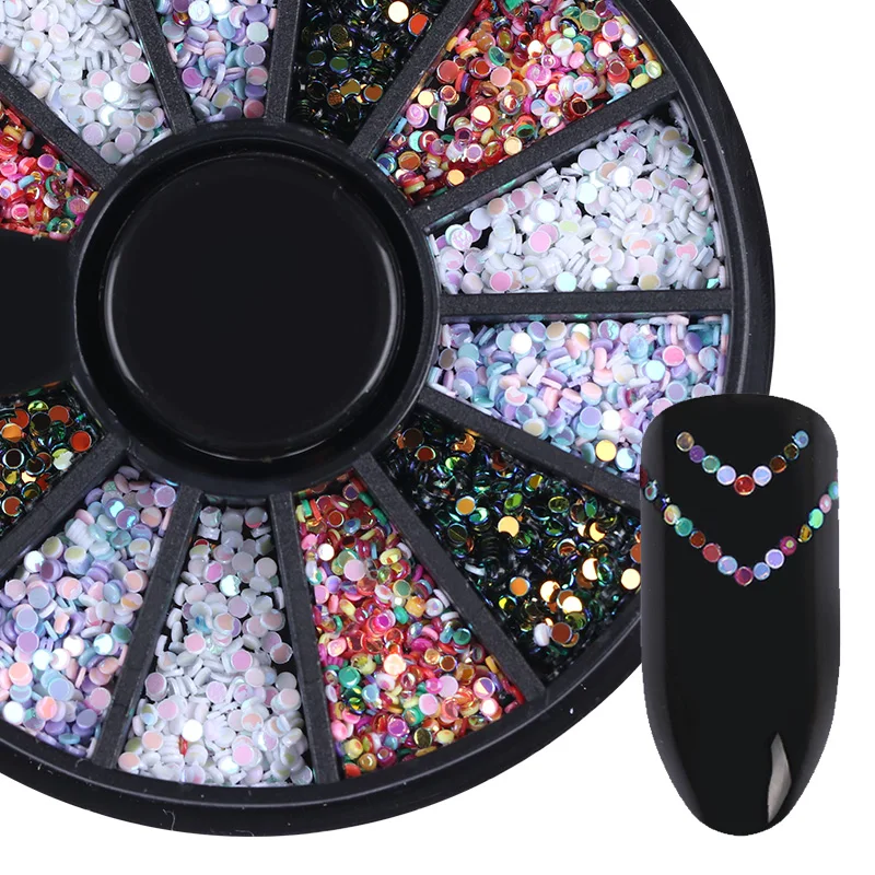 1mm Nail Rhinestone Mixed Color 3D Nail Decorations Colorful Round Wafer DIY Manicure Nail Art Decoration In Wheel
1mm Nail Rhinestone Mixed Color 3D Nail Decorations Colorful Round Wafer DIY Manicure Nail Art Decoration In Wheel