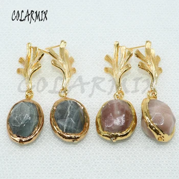 Wholesale Mix stone long stone earrings oval stone earrings natural stone jewelry earrings gift for lady 4971
Wholesale Mix stone long stone earrings oval stone earrings natural stone jewelry earrings gift for lady 4971