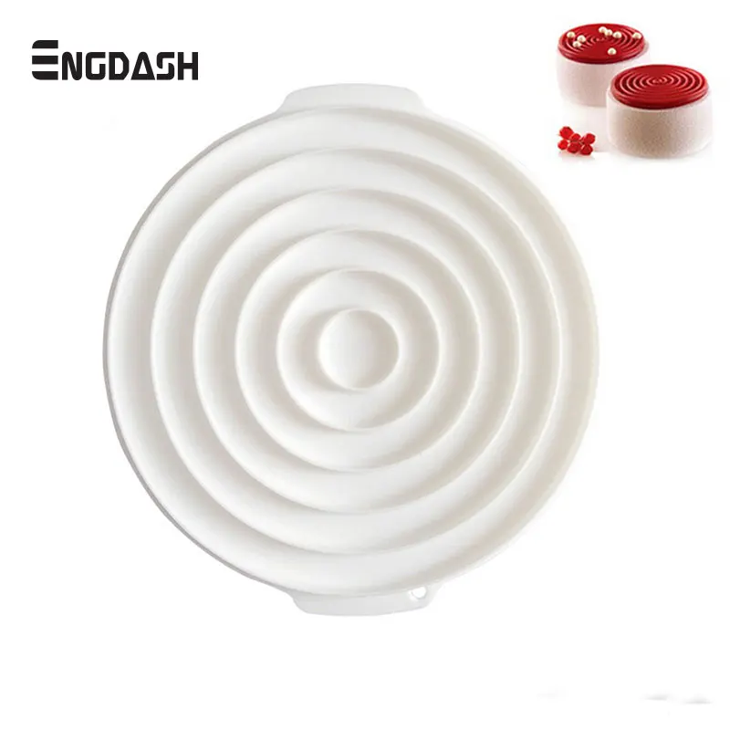 ENGDASH Spiral Design Round Ring Silicone Mold Insert Decor Mousse Cake Decorating Chocolate Ice Cream Baking Pan Dessert Molds
ENGDASH Spiral Design Round Ring Silicone Mold Insert Decor Mousse Cake Decorating Chocolate Ice Cream Baking Pan Dessert Molds