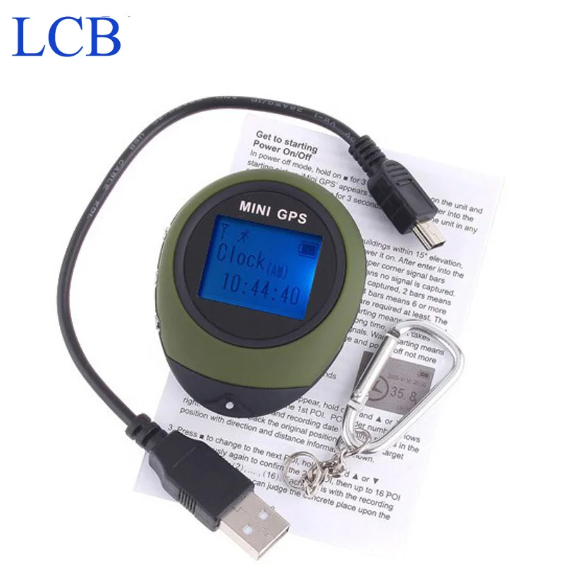 Image Free shipping Dropshipping 3pcs lot Handheld Keychain Smallest GPS gsm  data logger  USB Rechargeable For Outdoor Sport