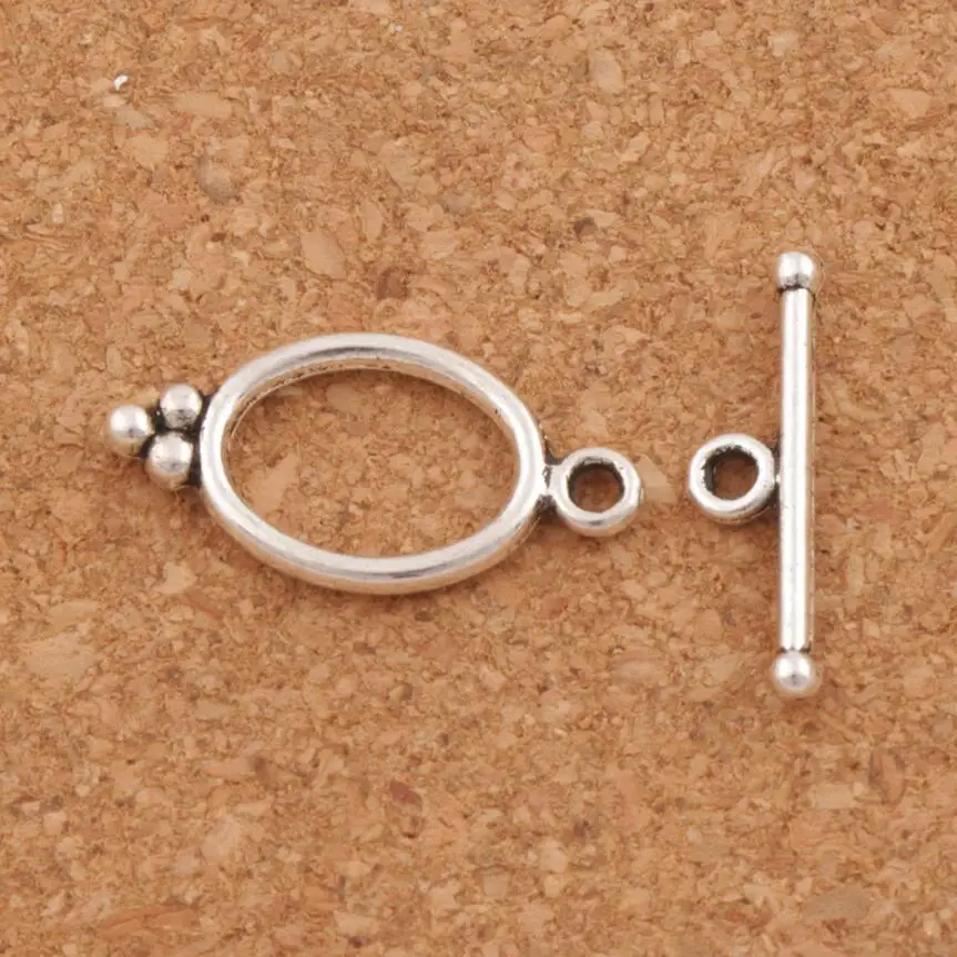 27sets Antique Silver Oval Dots Ring Alloy Toggle Clasp Jewelry Findings Fit Bracelets L843
27sets Antique Silver Oval Dots Ring Alloy Toggle Clasp Jewelry Findings Fit Bracelets L843