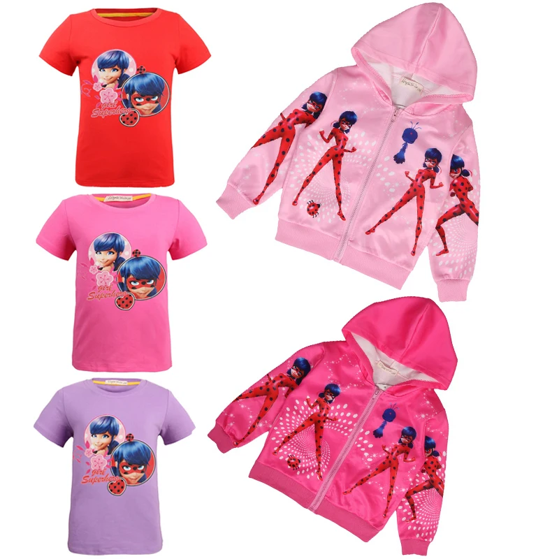 New lady bug kids Baby Ladybug Girls Brand T-Shirts Cartoon Hoodies Summer Short Sleeves T Shirts Hoodies Halloween Costumes
New lady bug kids Baby Ladybug Girls Brand T-Shirts Cartoon Hoodies Summer Short Sleeves T Shirts Hoodies Halloween Costumes