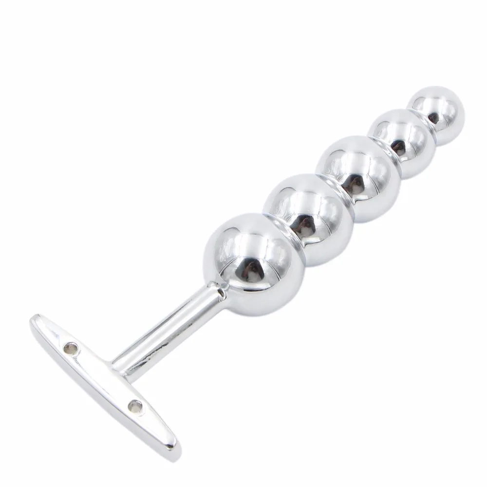 Portable Metal Long Anal Beads Big Anal Plug Prostate Massager Butt Plug Adult Sex Toys for Men Gay Woman Erotic Toys Sex Shop