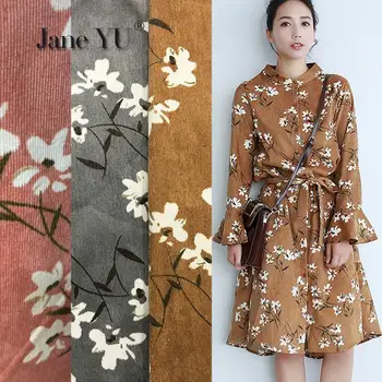 JaneYU Autumn Winter New Army Green Retro Printed Corduroy Fabric Dress Trousers Women's Wear Children's Wear Corduroy Cloth
JaneYU Autumn Winter New Army Green Retro Printed Corduroy Fabric Dress Trousers Women's Wear Children's Wear Corduroy Cloth