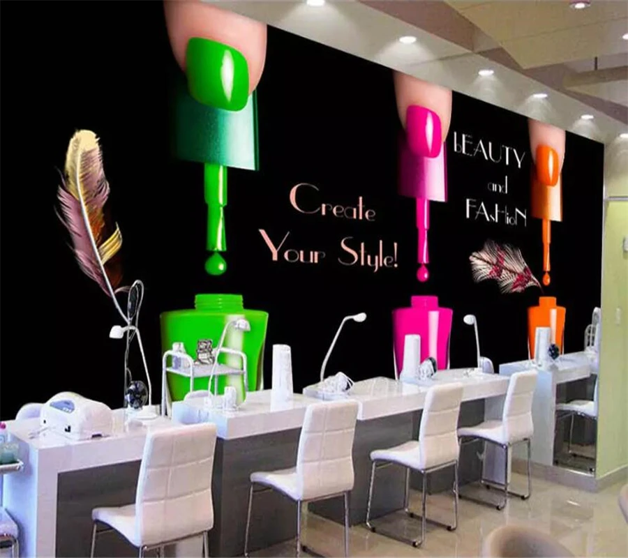 beibehang Custom wallpaper 3d photo mural black nail polish nail shop TV background wall living room bedroom wallpaper 3D mural
beibehang Custom wallpaper 3d photo mural black nail polish nail shop TV background wall living room bedroom wallpaper 3D mural