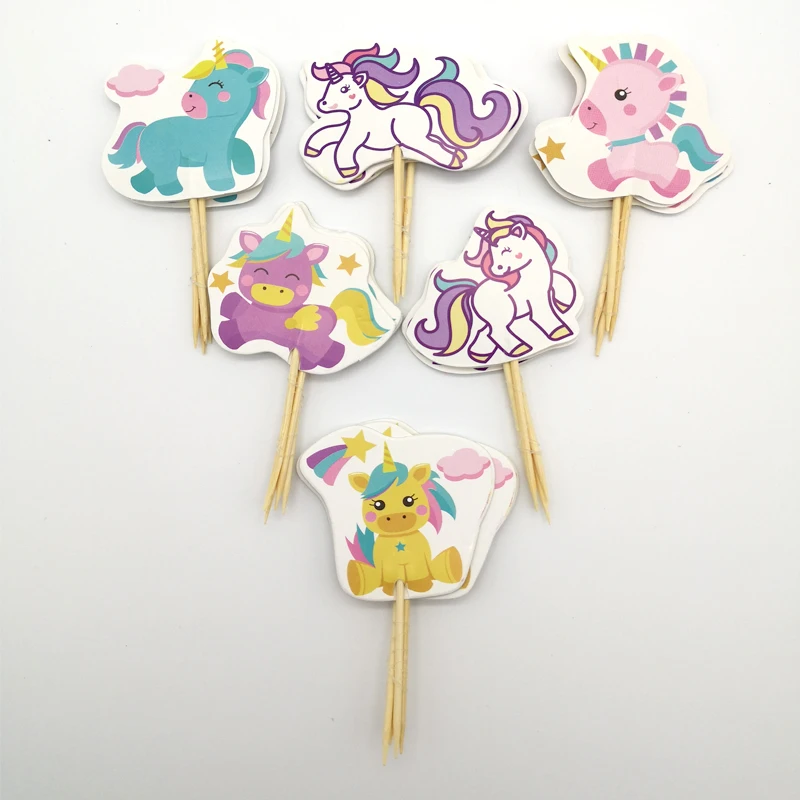 24pc/lot Happy Birthday Party Little Unicorn Baby Decorate Cake Toppers With Sticks Baby Shower Girls Kids Favors Cupcake Topper
24pc/lot Happy Birthday Party Little Unicorn Baby Decorate Cake Toppers With Sticks Baby Shower Girls Kids Favors Cupcake Topper