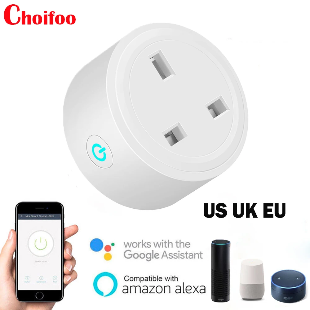 UK Plug Wifi Smart Home Plug Socket Switch Remote Control WiFi Automation Socket Compatible with Alexa Amazon Google Home
UK Plug Wifi Smart Home Plug Socket Switch Remote Control WiFi Automation Socket Compatible with Alexa Amazon Google Home