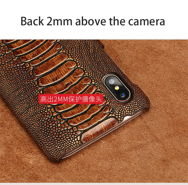 LANGSIDI Natural leather ostrich foot mobile phone case for iPhone x xr xs max 8plus 8 7 7plus 6 6s plus 11 Luxury shell cover LANGSIDI Natural leather ostrich foot mobile phone case for iPhone x xr xs max 8plus 8 7 7plus 6 6s plus 11 Luxury shell cover