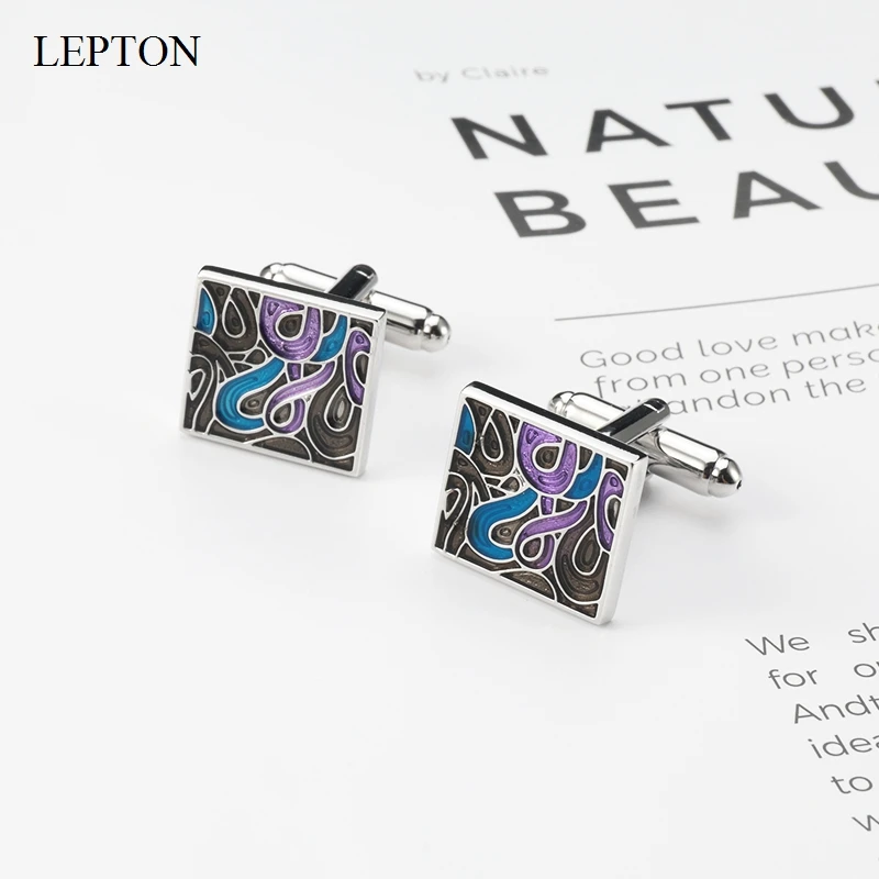 New arrival Simple Stripe Enamel Cufflinks For Mens Lepton Square Stripe Grooved Cuff links Men French Shirt Cuffs Cufflink
New arrival Simple Stripe Enamel Cufflinks For Mens Lepton Square Stripe Grooved Cuff links Men French Shirt Cuffs Cufflink