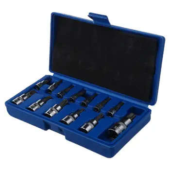13 Pcs Tamper Proof Torx Star Bit Socket Set 1/4 3/8 and 1/2 inch Drive T8 - T70 AT724
13 Pcs Tamper Proof Torx Star Bit Socket Set 1/4 3/8 and 1/2 inch Drive T8 - T70 AT724