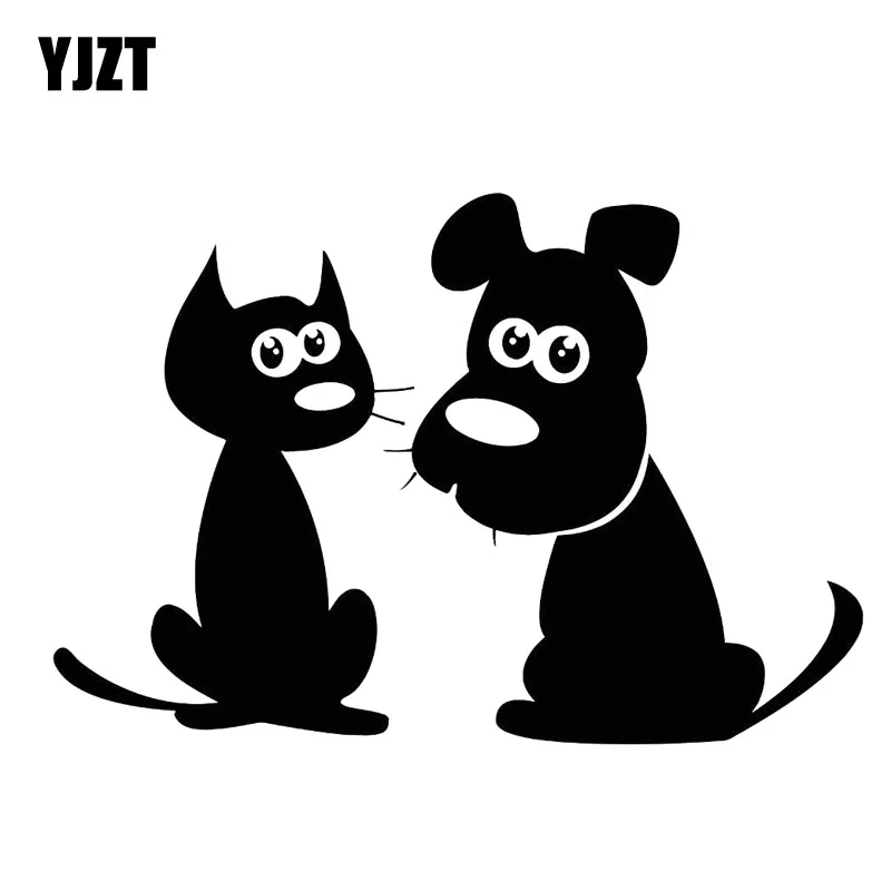 YJZT 14CM*9.4CM Cartoon Cat Dog Puppy Pet Friends Stickers Vinyl Car Decal Black/Silver C10-00272
YJZT 14CM*9.4CM Cartoon Cat Dog Puppy Pet Friends Stickers Vinyl Car Decal Black/Silver C10-00272