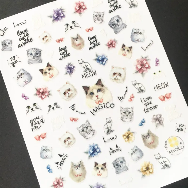 Newest 3d nail art sticker MAGICO nail-233-1 CATS Template Decals Tool DIY Nail Decoration Tools
Newest 3d nail art sticker MAGICO nail-233-1 CATS Template Decals Tool DIY Nail Decoration Tools