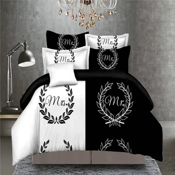 3D comforter bedding sets "The Real BOSS" Bedding Set for Couple Duvet Cover Sheet Queen King Size Black White Flower Bed linen
3D comforter bedding sets "The Real BOSS" Bedding Set for Couple Duvet Cover Sheet Queen King Size Black White Flower Bed linen