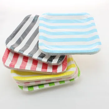 Free Shipping 240pcs 7 Inch Striped Wavy Design Wedding Party Square Paper Plates Paper Dishes Tableware Decoration Party Favor
Free Shipping 240pcs 7 Inch Striped Wavy Design Wedding Party Square Paper Plates Paper Dishes Tableware Decoration Party Favor
