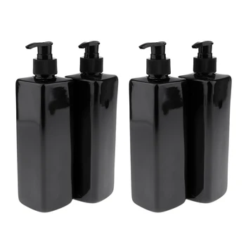 4Pcs/Set 500ml Large Empty Plastic Bottles BPA-Free Leak Proof Refillable Containers for Shampoo Lotion Black
4Pcs/Set 500ml Large Empty Plastic Bottles BPA-Free Leak Proof Refillable Containers for Shampoo Lotion Black