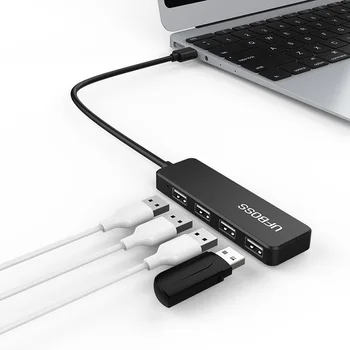 Micro USB Hub 2.0 Adapter High Speed Multi USB Splitter Portable Hubs USB 4 Ports Silver for Laptop PC Computer Use
Micro USB Hub 2.0 Adapter High Speed Multi USB Splitter Portable Hubs USB 4 Ports Silver for Laptop PC Computer Use