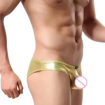 Brand Clothing Men's Sexy Golden Silver Briefs Bikini Cueca Soft Underwear Ropa Interior Hombre
Brand Clothing Men's Sexy Golden Silver Briefs Bikini Cueca Soft Underwear Ropa Interior Hombre
